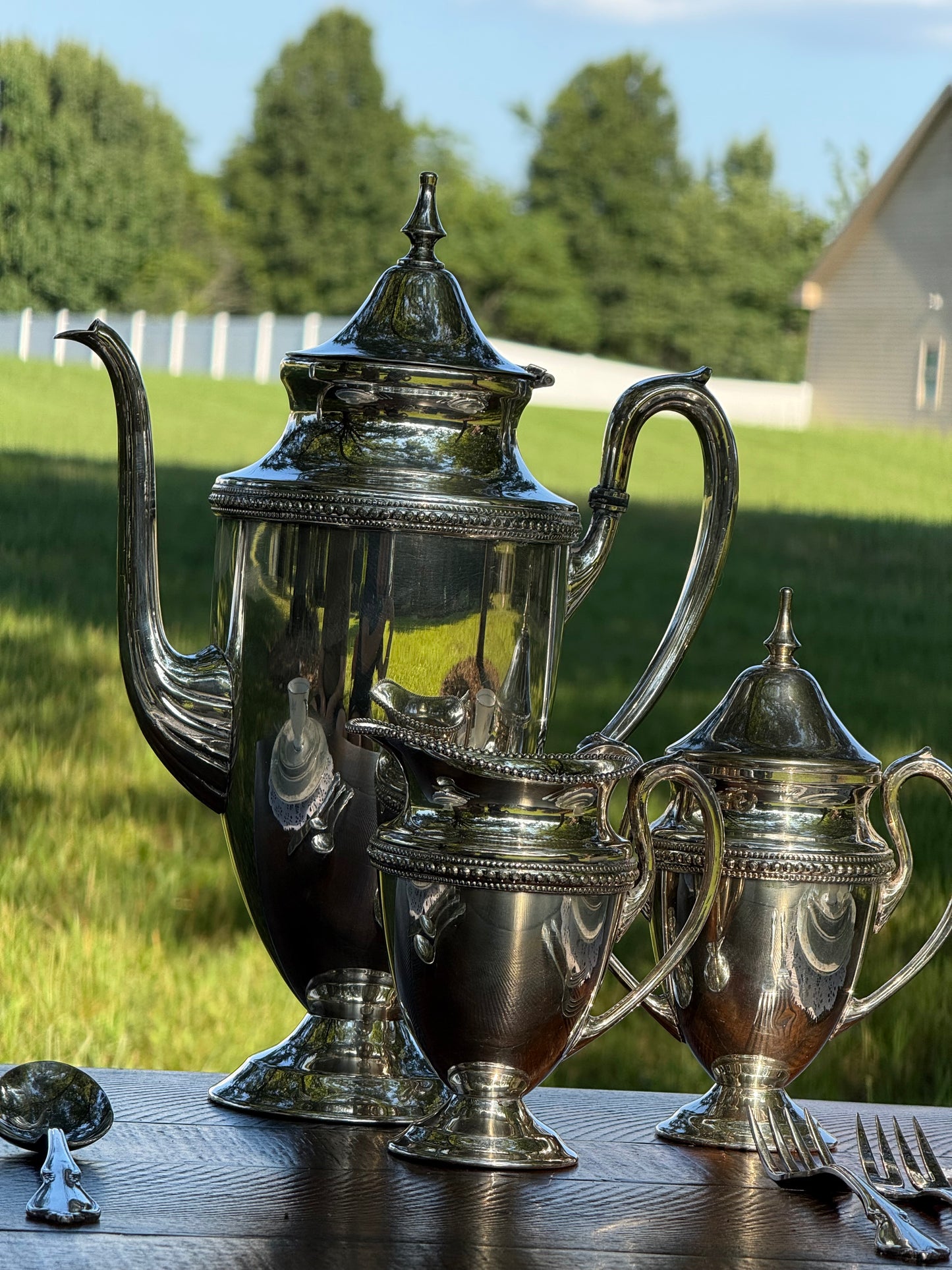 Vintage Silver Plated Tea Set