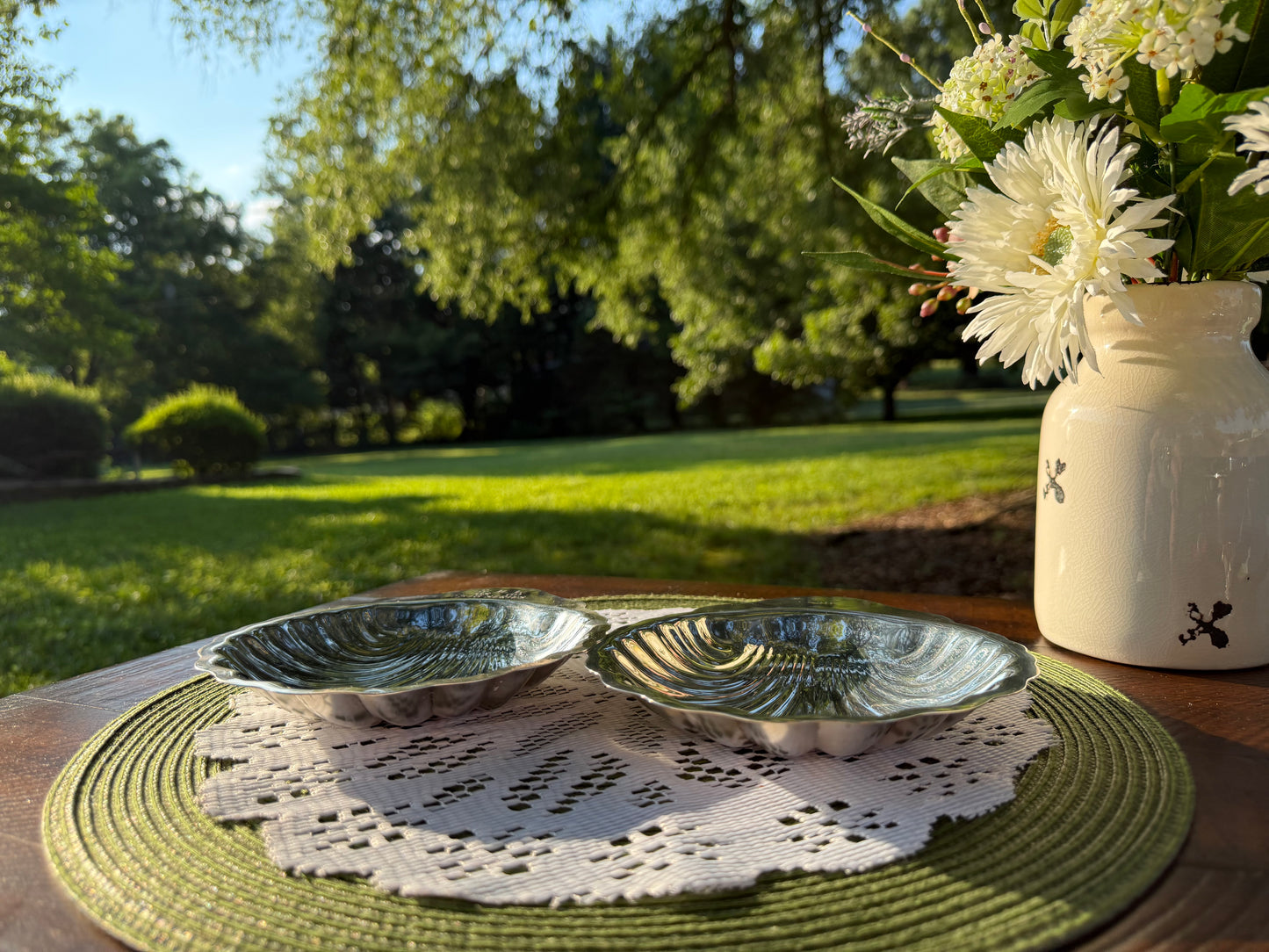 Set of Silver Plated Seashells