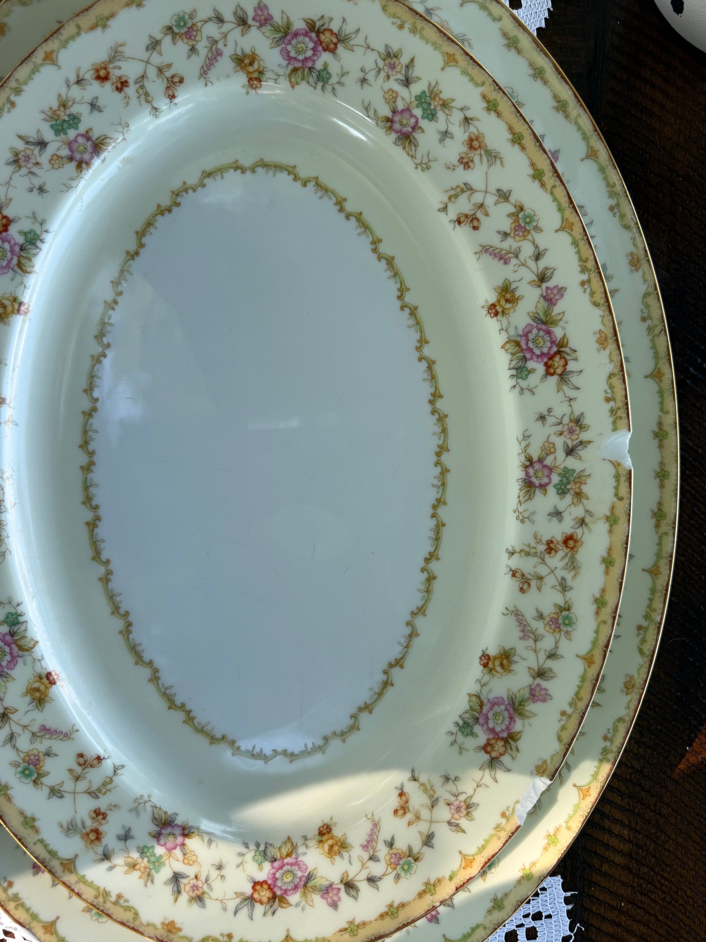 Noritake "Reina" China Set: Large 55 Piece Set in Mixed Condition