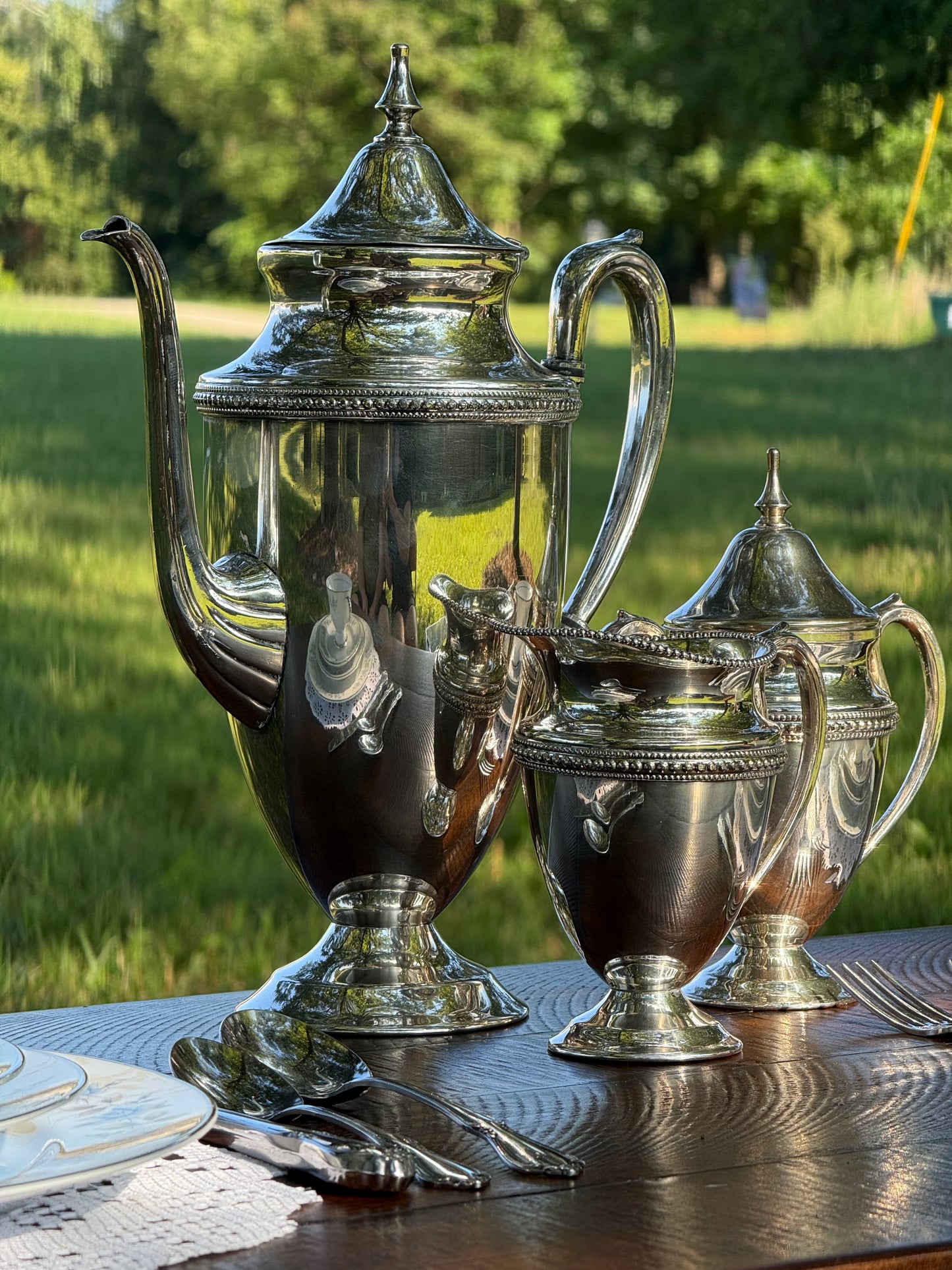 Vintage Silver Plated Tea Set