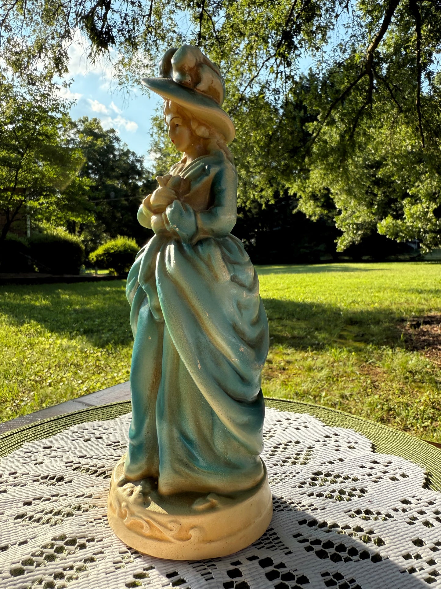 1940s Vintage New Art Wares Chalkware Statue