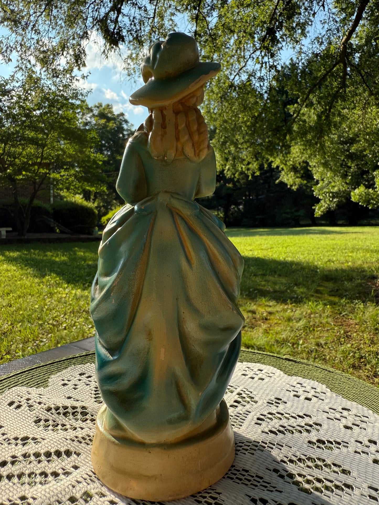 1940s Vintage New Art Wares Chalkware Statue