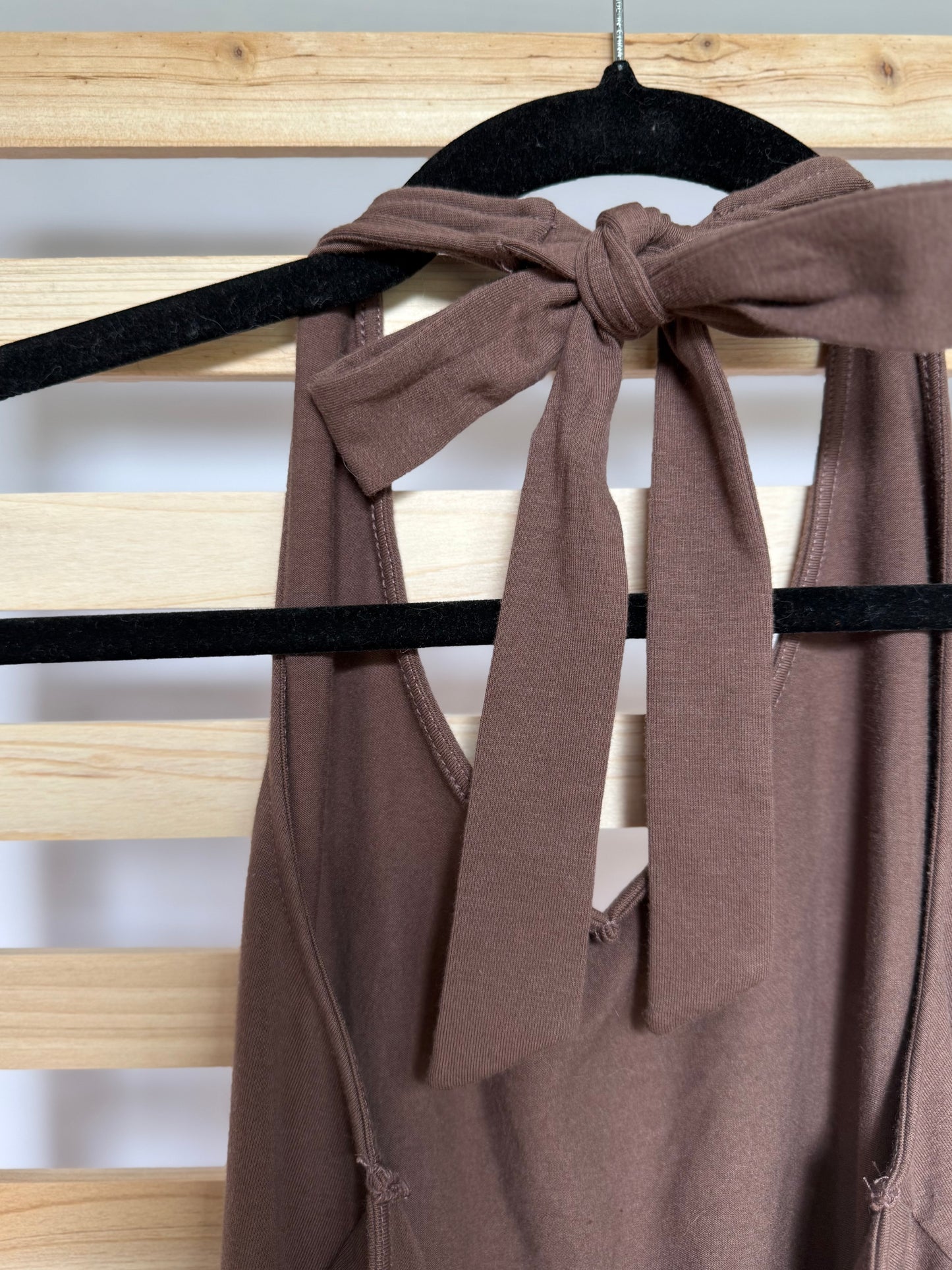 SO Khol's Brown Halter Dress - Size Large - Never Worn