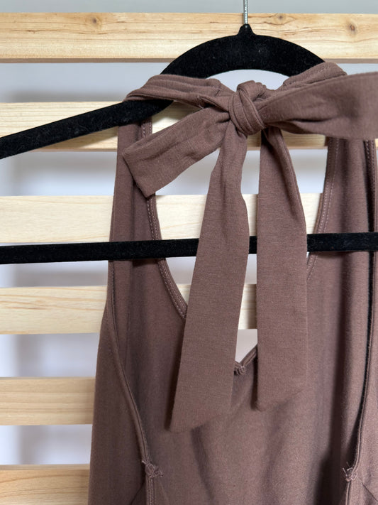 SO Khol's Brown Halter Dress - Size Large - Never Worn