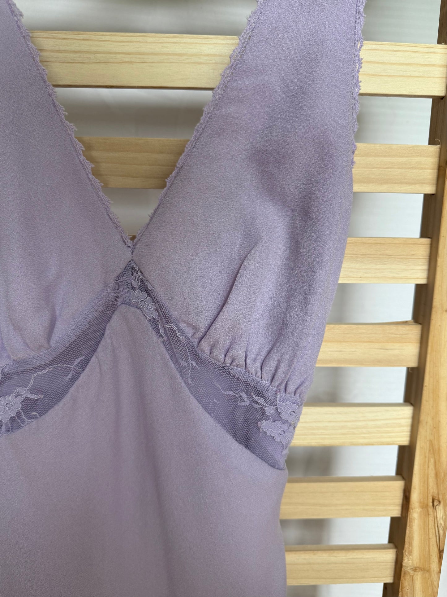 Wild Fable Purple Dress with Lace Accents with a Tie Back- Size XXS