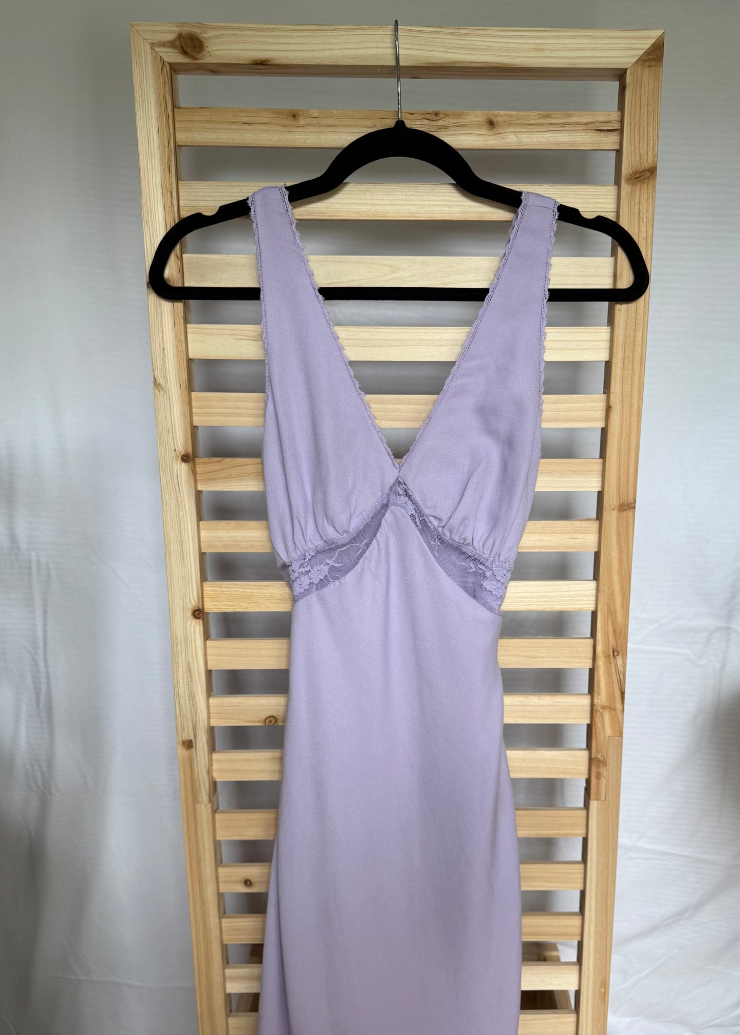 Wild Fable Purple Dress with Lace Accents with a Tie Back- Size XXS