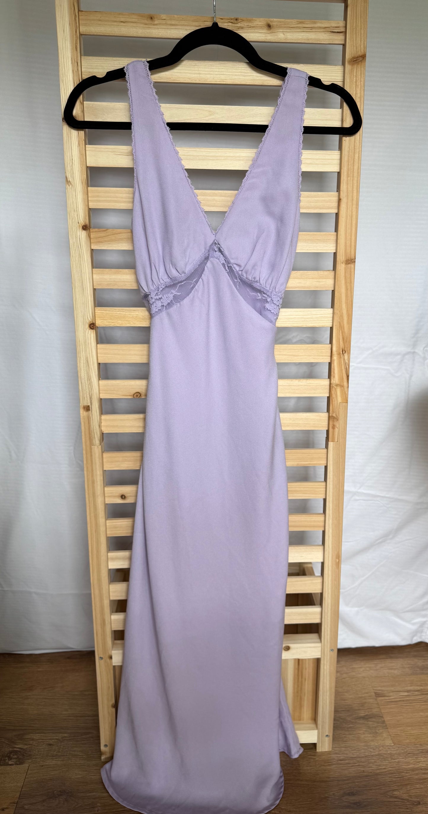 Wild Fable Purple Dress with Lace Accents with a Tie Back- Size XXS