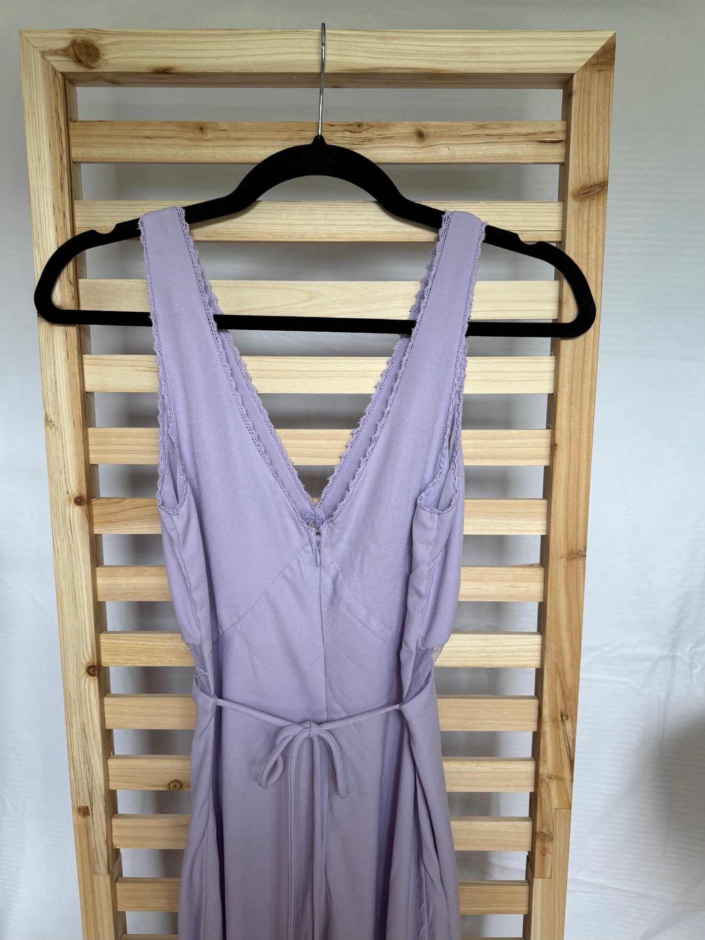 Wild Fable Purple Dress with Lace Accents with a Tie Back- Size XXS