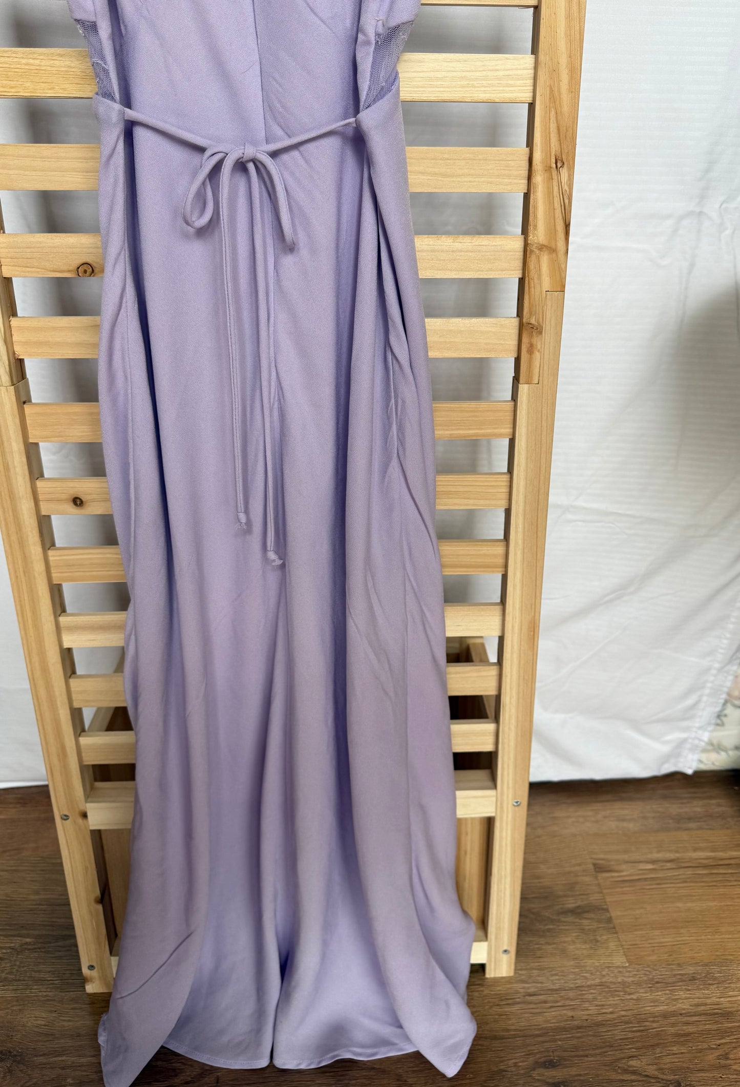 Wild Fable Purple Dress with Lace Accents with a Tie Back- Size XXS