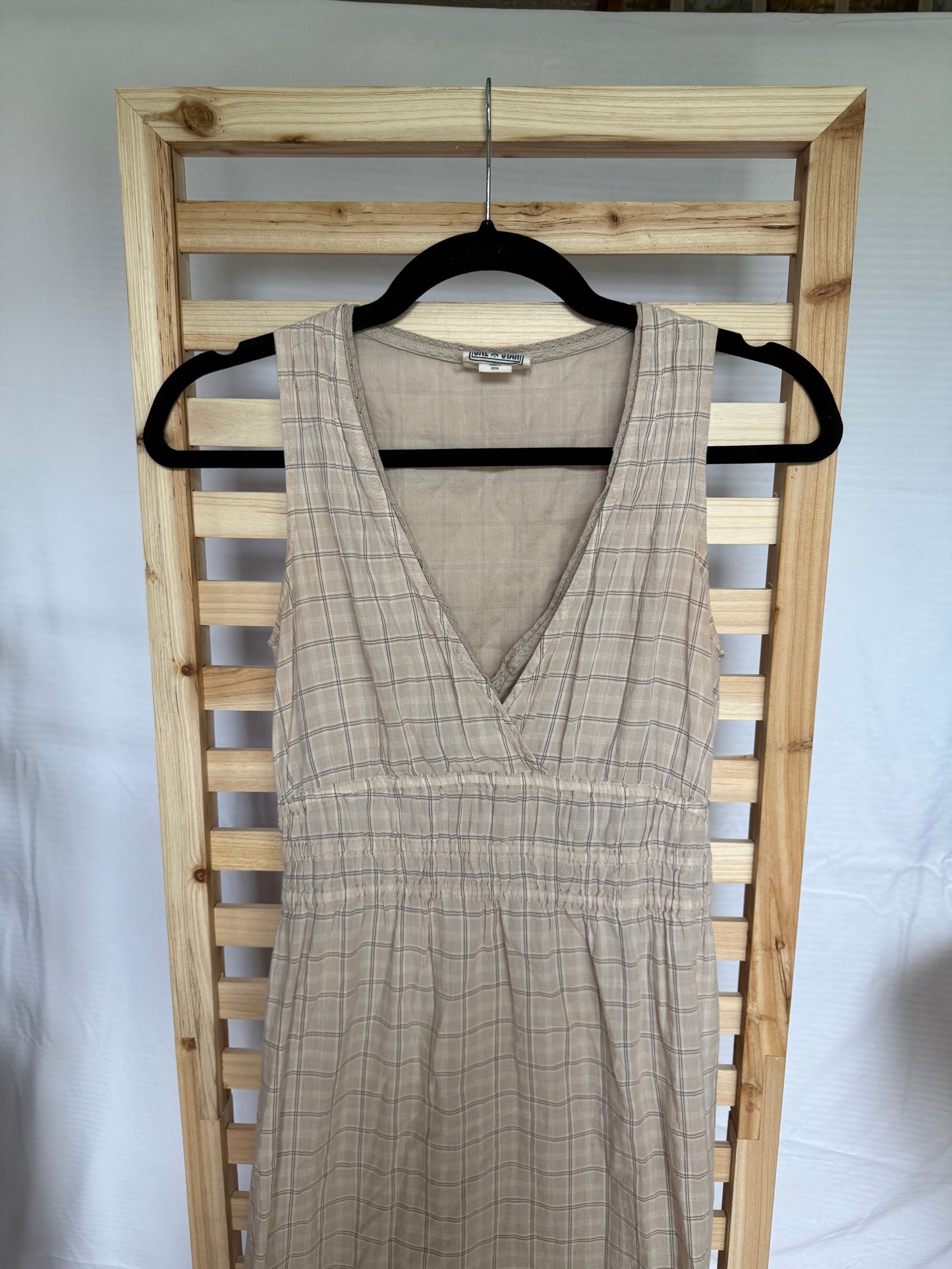 Converse Brand Plaid Dress with Lace Trim - Size XS