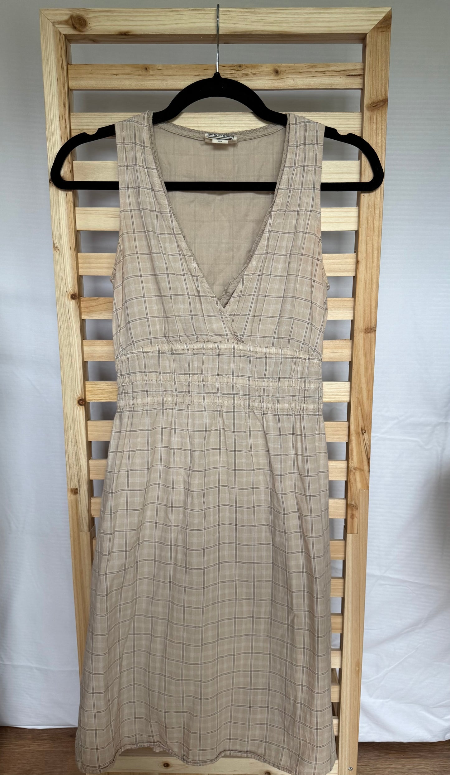 Converse Brand Plaid Dress with Lace Trim - Size XS